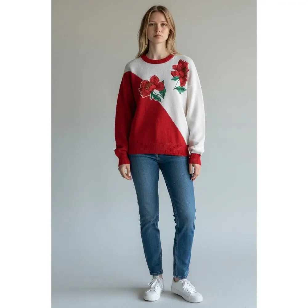 Anthony Sicari Women Christmas Holiday Sweater Sz. 12 Ugly Christmas Sweater